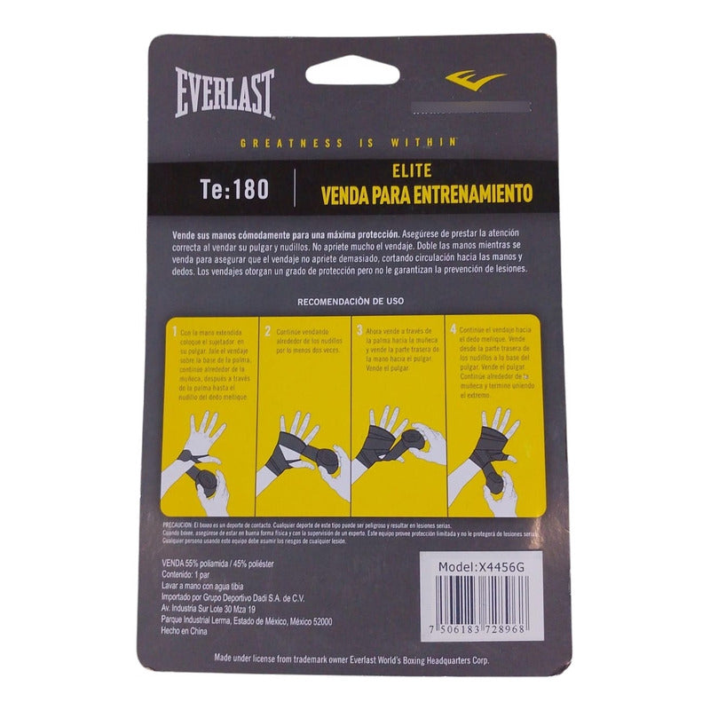 Vendas Everlast X4456 180 Elásticas Hipolergénicas