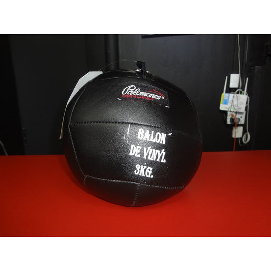 Balon Medicinal Vinil 3 Kilos Palomares Genuino Negro