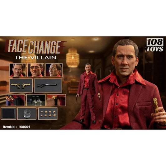 108toys Castor Troy Face Off Nicolas Cage Contracara 1/6 Fpx
