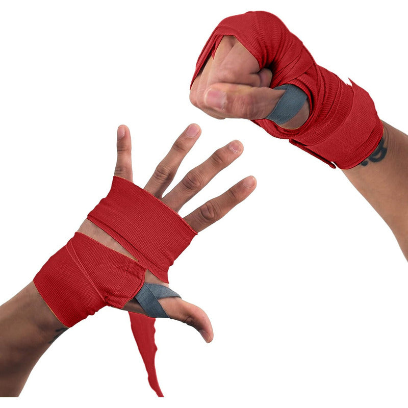 Vendas De Entrenamiento Box Mma Kick Boxing - Everlast Color Rojo