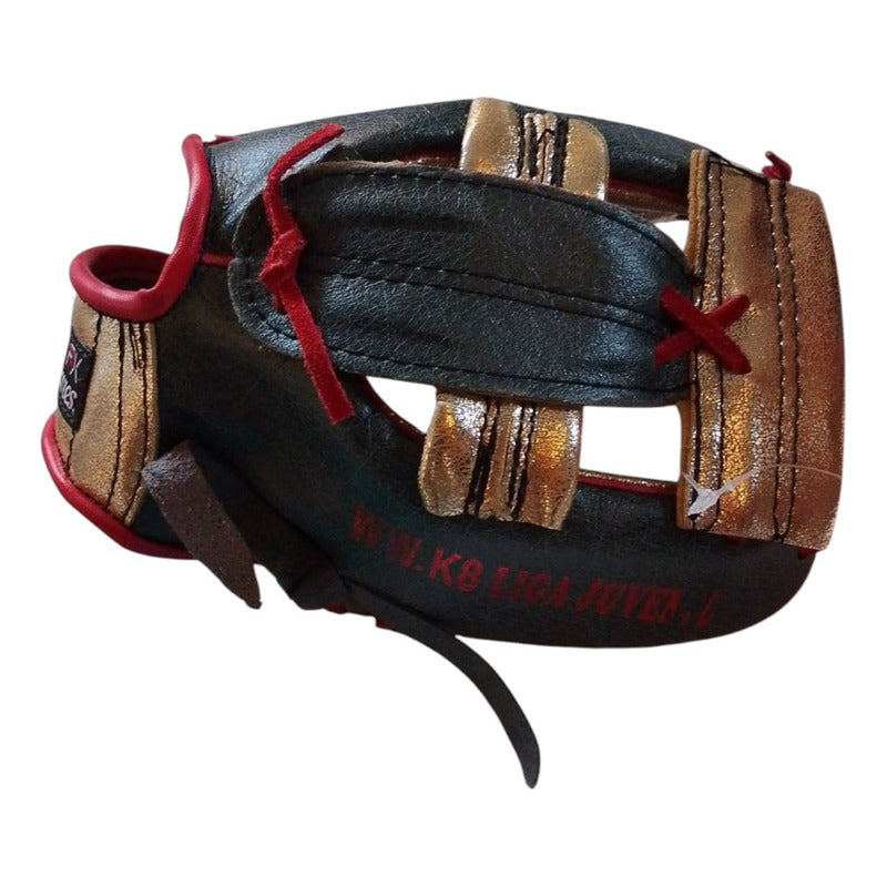 Kit Beisbol Juvenil Manopla,bat Y Pelota  Palomares Genuino